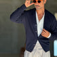 CARDIGAN BLU  MAGLIA INGLESE