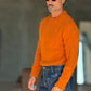 PULLOVER ARANCIO   MAGLIA INGLESE ROTTURE