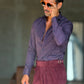 CAMICIA  DEPOT PRUGNA MICROFANTASIA DOPPIORITORTO