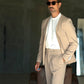PANTALONE CREMA PAUL MIRANDA FONDO PALAZZO 700 (ABBINABILE ALLA GIACCA CREMA 700)