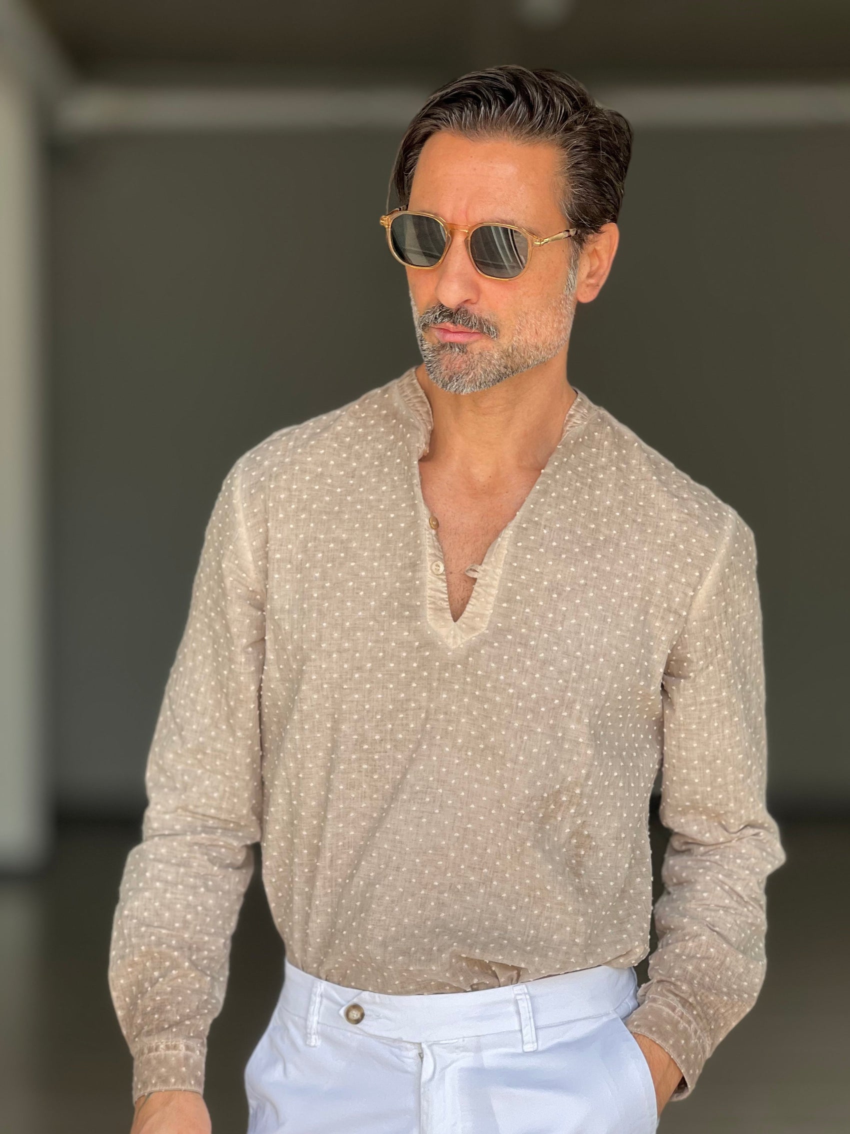 SERAFINO POIS CAMMELLO TINTA SU TINTA  DELAVE' KOON