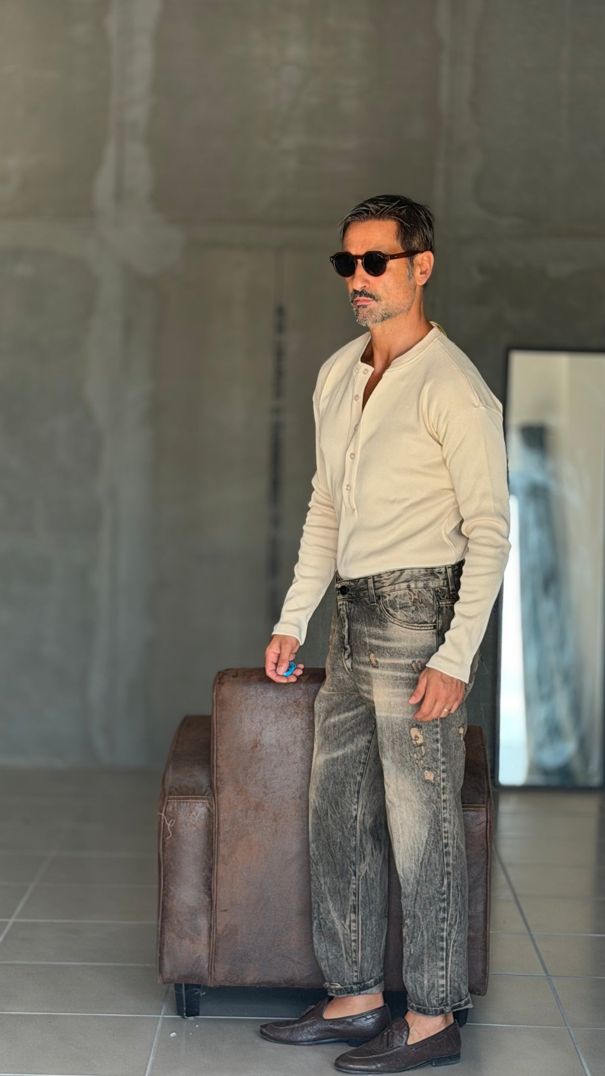 JEANS  GRIGIO LAVATO  LAVAGGIO  30