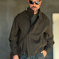 GIUBBINO VERDE  PANNO COLLO SCIARPA CROP