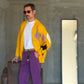 PANTALONE  VIOLA VISCOSA E MISTI TASCA AMERICA