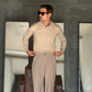 WHITE VISCOSE TROUSERS WITH REGULAR BOTTOM