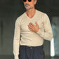 PULLOVER  SABBIA SCOLLO V VISCOSA E MISTI