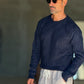 WHITE VISCOSE TROUSERS WITH REGULAR BOTTOM