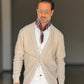 CARDIGAN AVORIO  DERBY COTONE OVER FIT