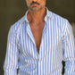 CAMICIA  BACCHETTA CELESTE  GRANDE OXFORD