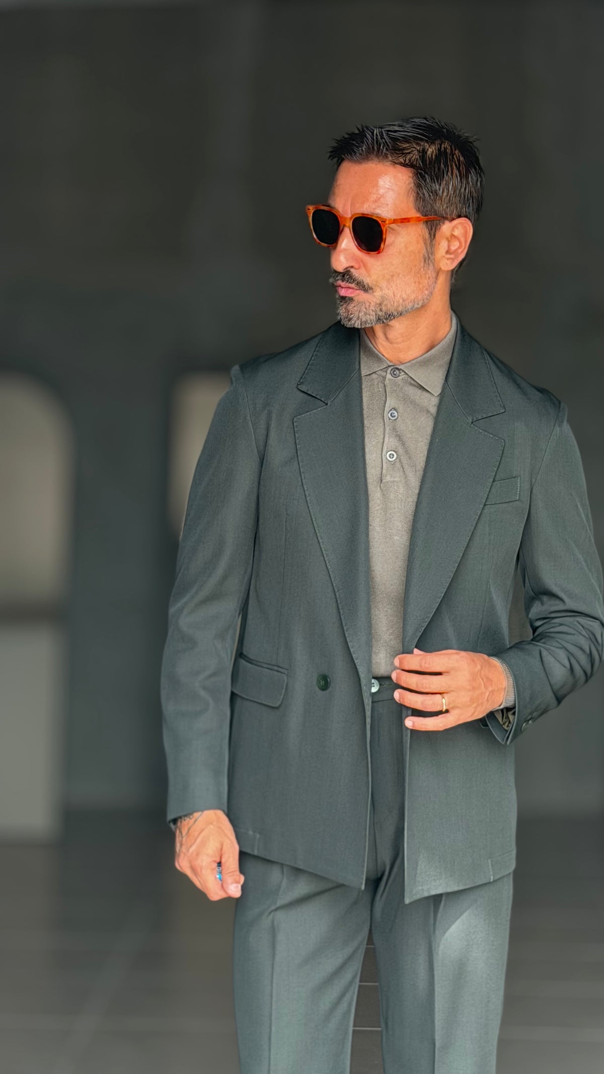 ABITO VERDE  OVERFIT  VISCOSA E MISTI 341