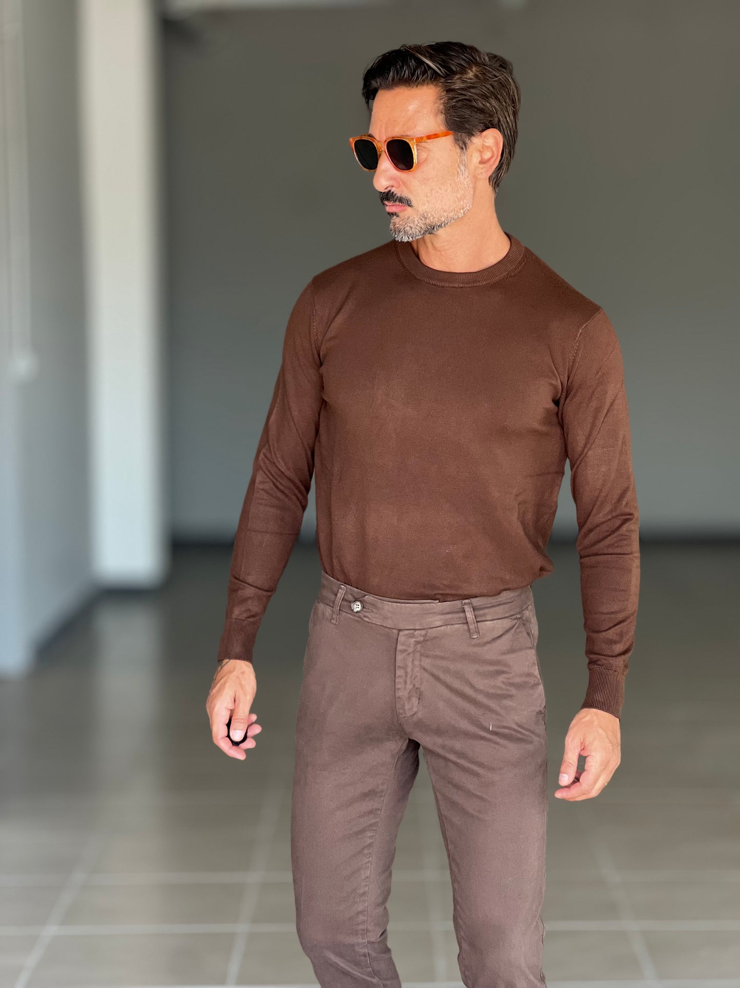 MAGLIA GIRO MORO 2 FILI  VISCOSA E MISTI