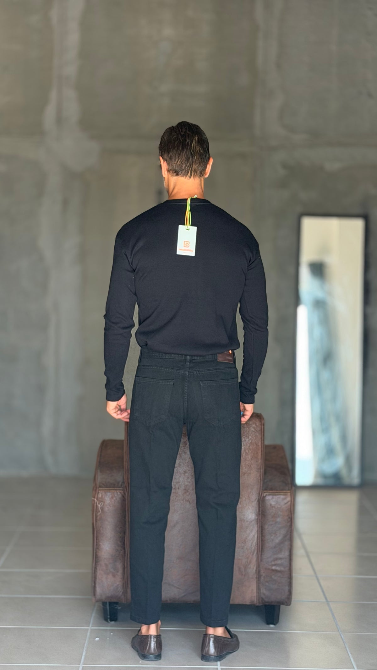 JEANS  NERO  LAVAGGIO  30