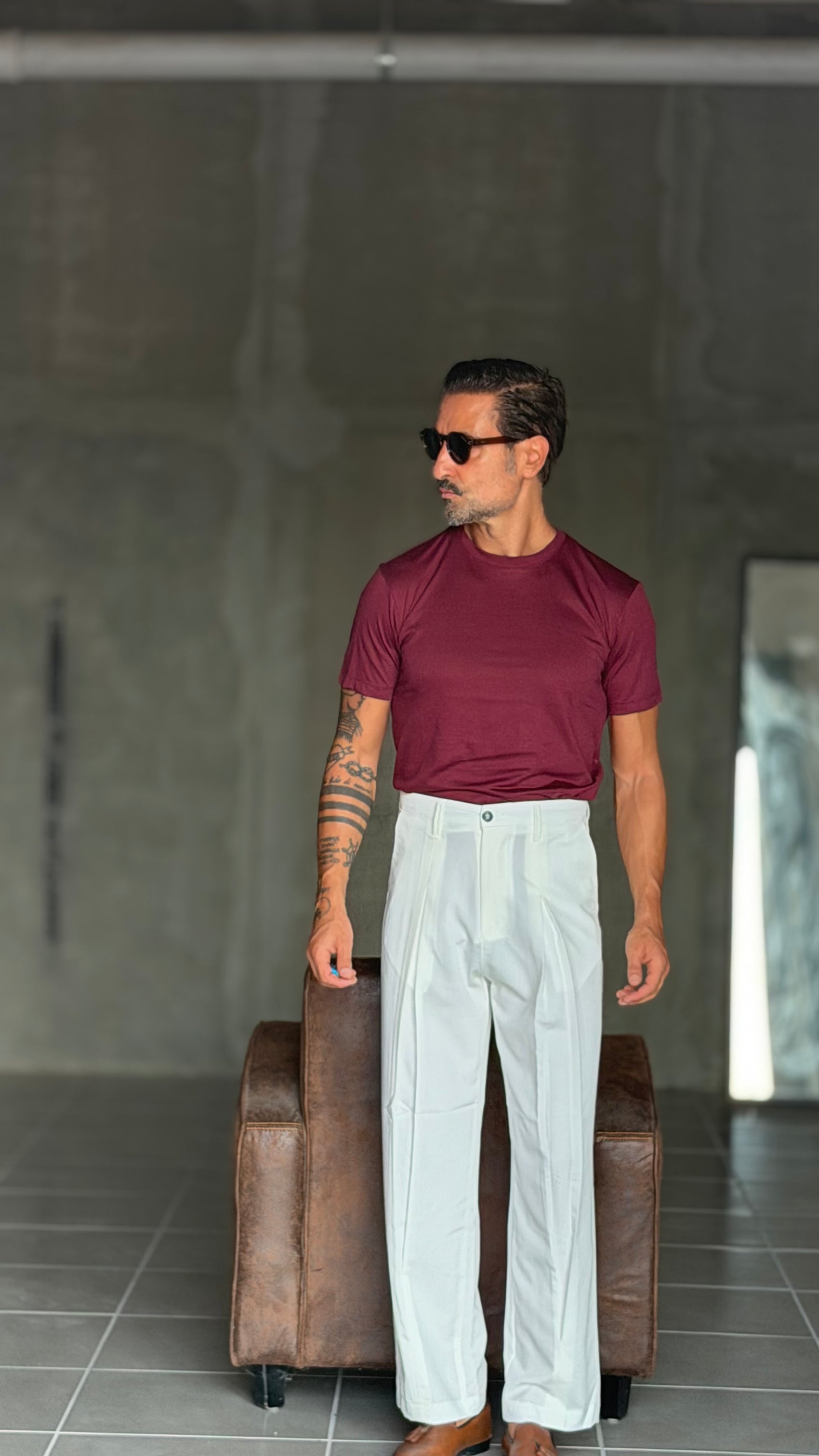 PANTALONE PANNA  DOPPIAPINCES IN DONDO