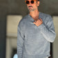 PULLOVER GRIGIO CHIARO  OVERFIT TESSUTO  MISTO EFFETTO SHETTLAND