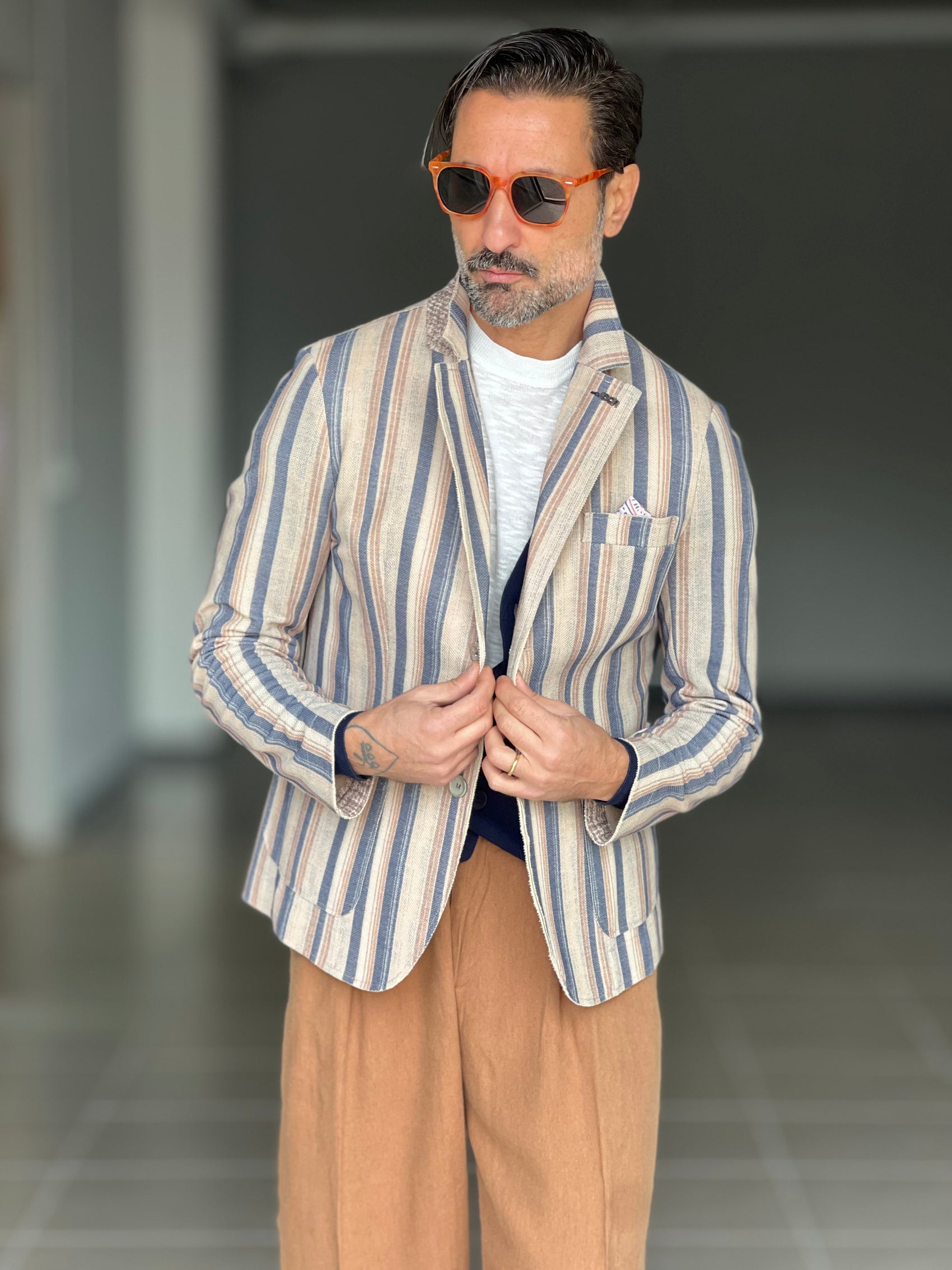 MAGLIA BIANCA  FIAMMATA GIROCOLLO