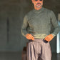 WHITE VISCOSE TROUSERS WITH REGULAR BOTTOM