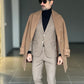 ABITO PIE DE POULE FONDO BEIGE PUNTO MILANO