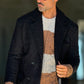 BLUE HIGH NECK COAT