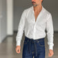 CAMICIA DEPOT BIANCA TWILL DI COTONE DOPPIO RITORTO