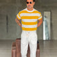 WHITE VISCOSE TROUSERS WITH REGULAR BOTTOM