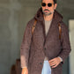 BLUE HIGH NECK COAT