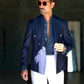 GIACCA DOPPIOPETTO EFEETOMDENIM BOTTENE METALLO PAUL MIRANDA