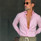 CAMICIA ROSA LINO COLLO ITALIANO