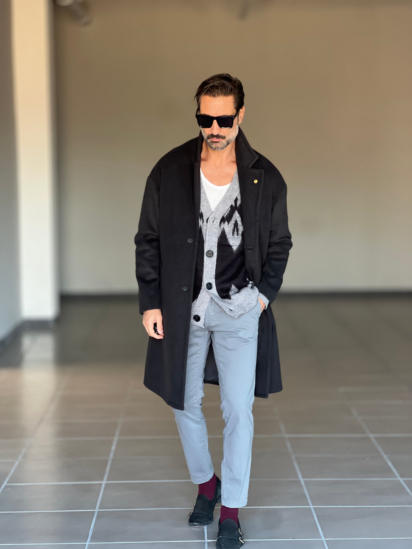 CAPPOTTO  NERO OVER FIT