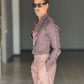 WHITE VISCOSE TROUSERS WITH REGULAR BOTTOM