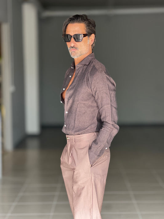 CAMICIA DEPOT MORO LINO FIAMMATO