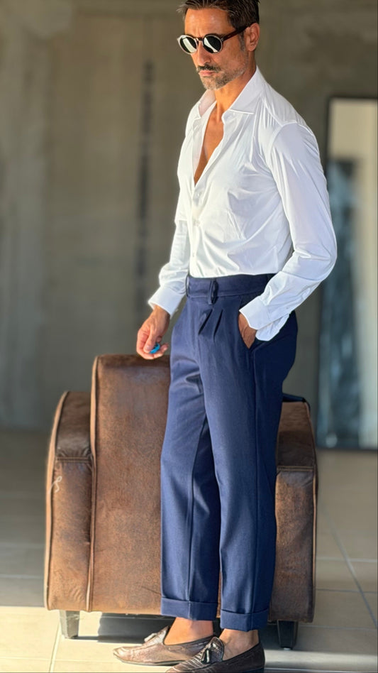 PANTALONE EFFETTO DENIM   PAUL MIRANDA 381 (ABBINALE ALLA GIACCA EFFETTO DENIM 381)