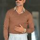 WHITE VISCOSE TROUSERS WITH REGULAR BOTTOM