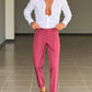 PANTALONE   BORDEAUX GESSATO PINCES. 0078