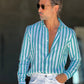 CAMICIA   BACCHETTA GRANDE  BIANCA E VERDE  LINO E MISTI COLLO ITALIANO