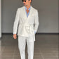 ABITO BIANCO DOPPIOPETTO VISCOSA CINTURA IN VITA