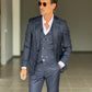 ABITO BLU  MONOPETTO  3 PEZZI GILET