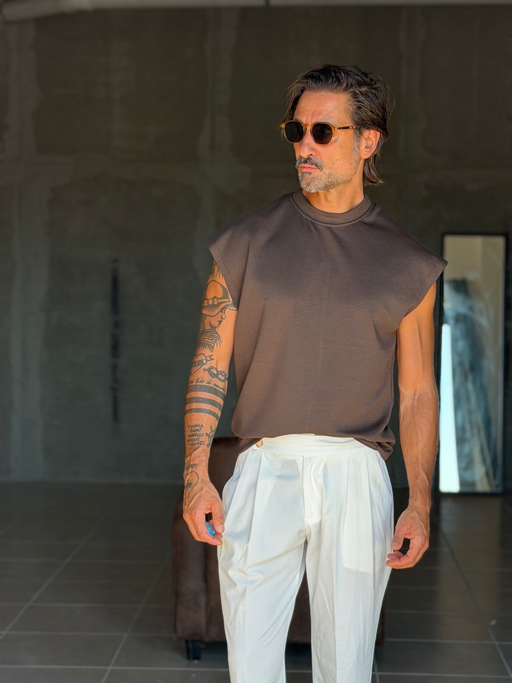 BOAT NECK T SHIRT