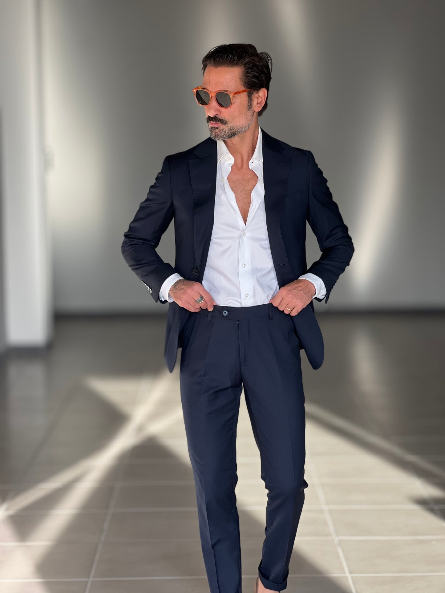 ABITO BLU   MONOPETTO VISCOSA