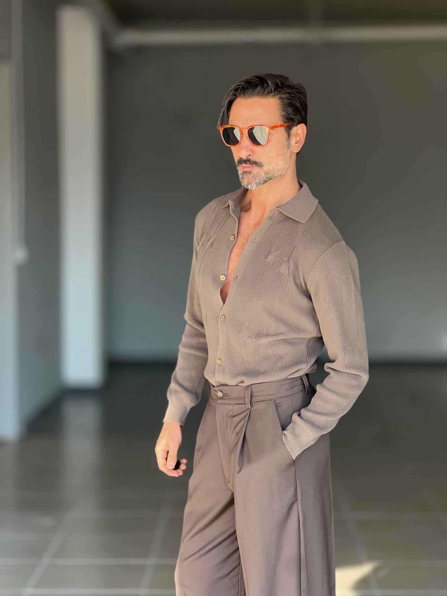 POLO CAMICIA CAMMELLO OPERATA