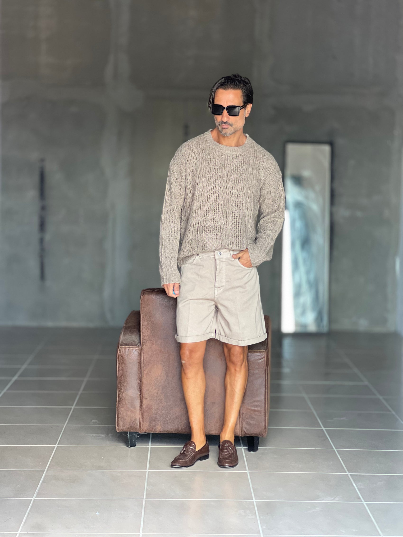 BERMUDA DENIM CAMMELLO. 316