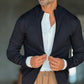 WHITE VISCOSE TROUSERS WITH REGULAR BOTTOM
