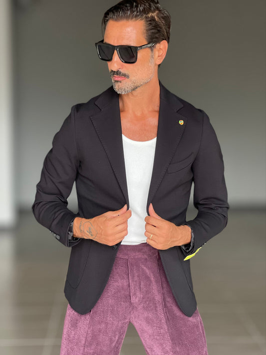 GIACCA NERA  PUNTO MILANO