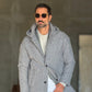 BLUE HIGH NECK COAT