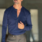 MAGLIA SERAFINO  BLU  DERBY COSTINA