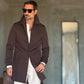 BLUE HIGH NECK COAT