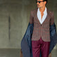 WHITE VISCOSE TROUSERS WITH REGULAR BOTTOM