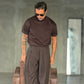 WHITE VISCOSE TROUSERS WITH REGULAR BOTTOM