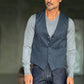 GILET  XAGON MICROFANTASIA BLU