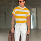 WHITE VISCOSE TROUSERS WITH REGULAR BOTTOM