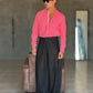 CAMICIA COREANA CORALLO  LINO